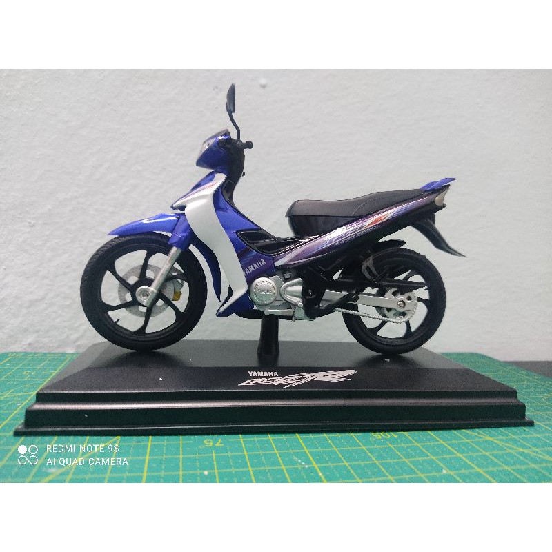 Yamaha 125zr Biru Robot Replika Custom Diecast Alloy Model Shopee Malaysia