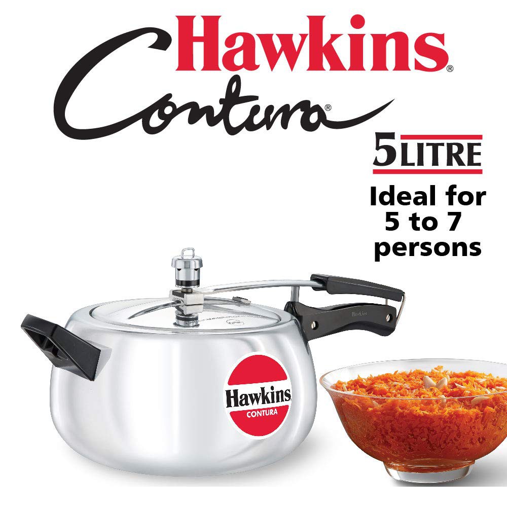 Hawkins Contura Pressure Cooker, 5 Litres