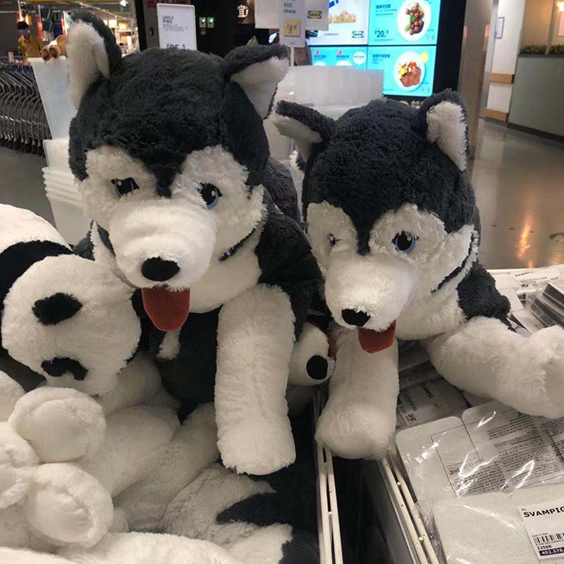 IKEA IKEA huskies dolls Rivley Erha plush toy dog ​​dolls children's gifts  puppy dogs | Shopee Malaysia