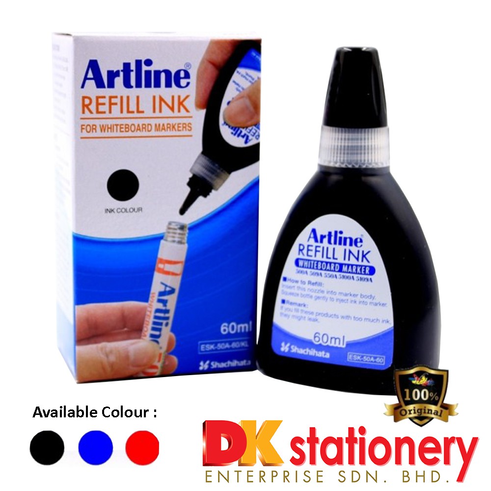 Artline Whiteboard Marker REFILL INK 30ml FOR 550A 500A 509A 5100A