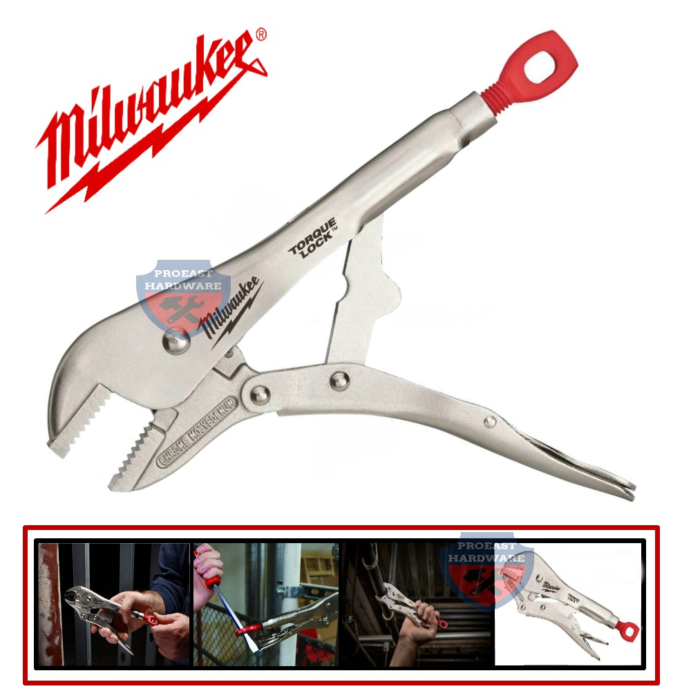 MILWAUKEE 10" TORQUE LOCK STRAIGHT JAW LOCKING PLIERS 48223510