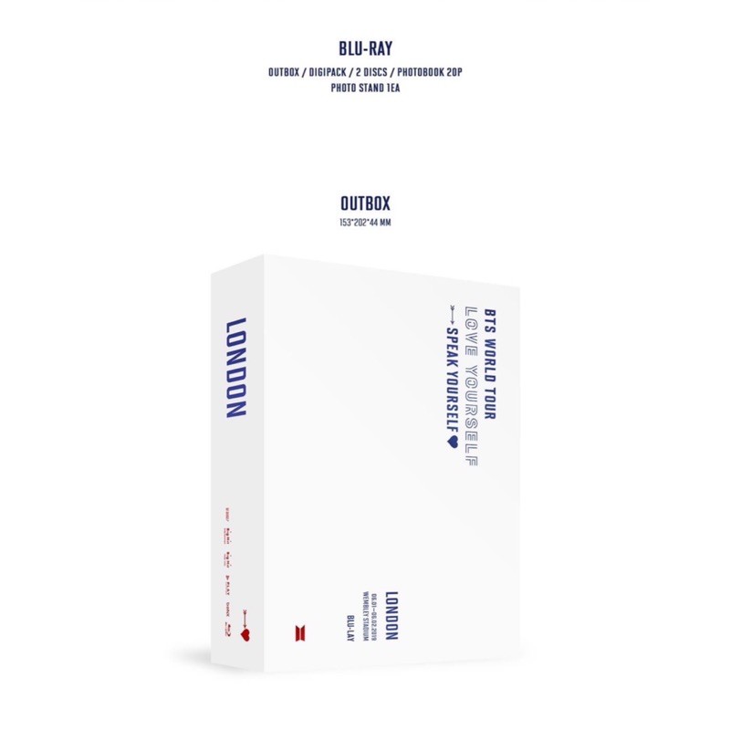 BTS WORLD TOUR 'LOVE YOURSELF: SPEAK YOURSELF' LONDON BLU-RAY