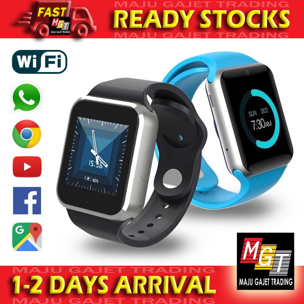 Smart Watch 3g Wifi Jam Tangan Call SMS WhatsApp Facebook