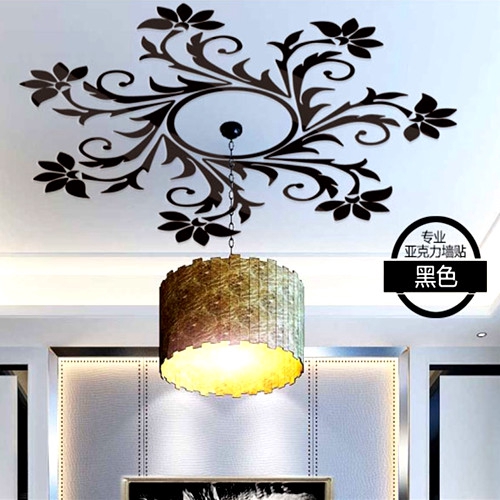 New 3d Wall Stickers Decorative Painting Crystal Creative Art Living Room Bedroom Ceiling Stickers Decal Ceiling