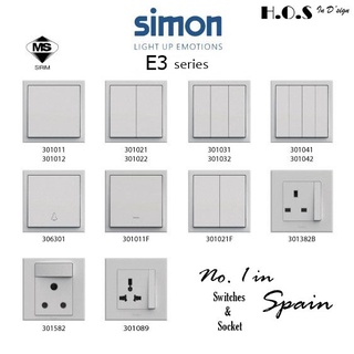 Simon E3 series Switches & Socket Outlet (White Color) | Shopee Malaysia