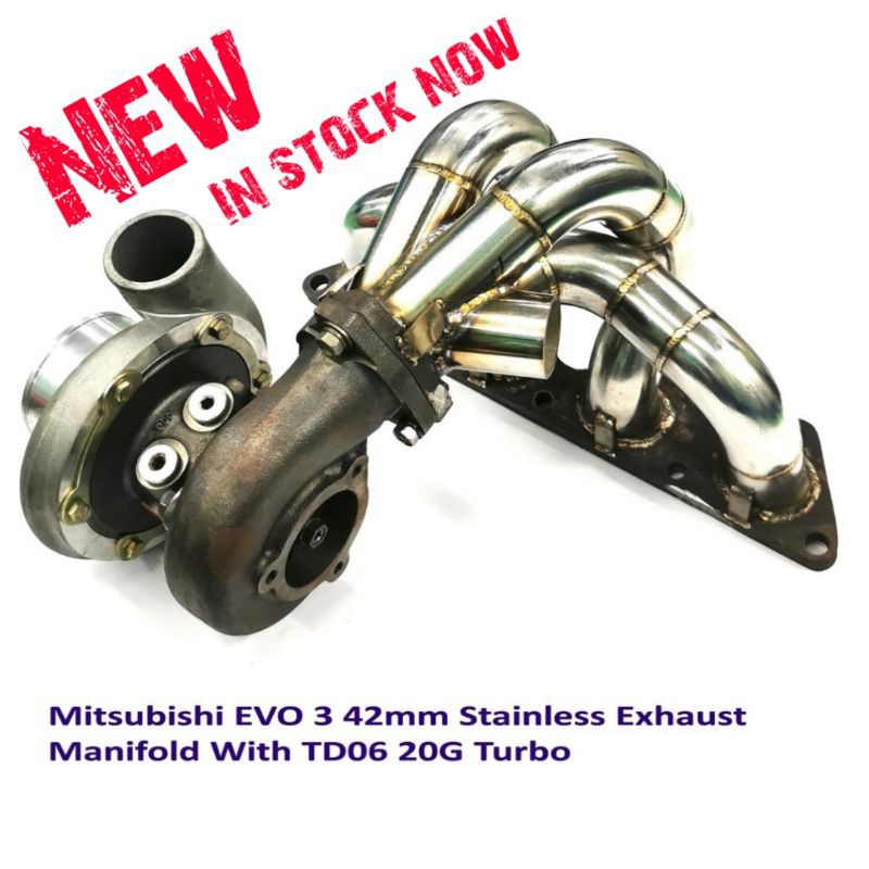 Mitsubishi EVO 3 4G63T 42mm Stainless Exhaust Manifold With TD06 20G