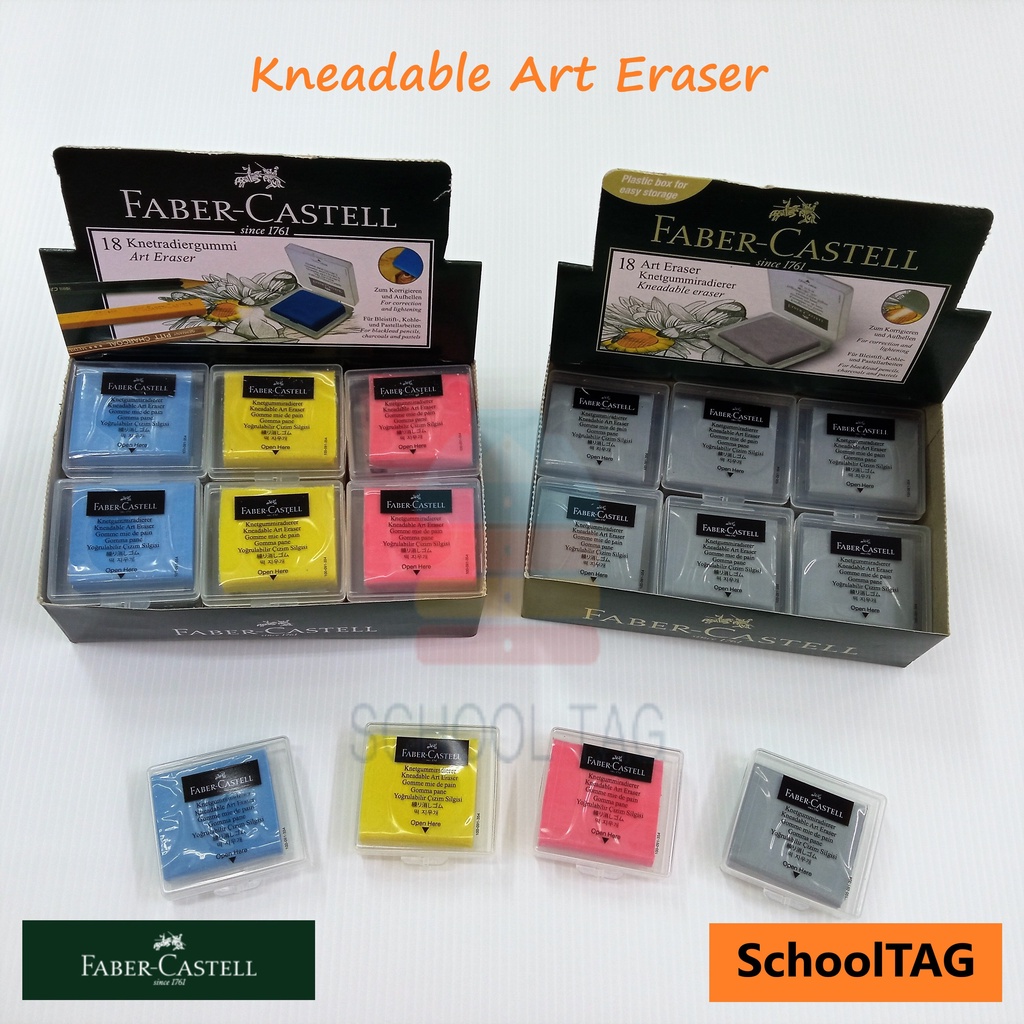 FaberCastell German Kneadable Art Eraser Random Colour Art Eraser