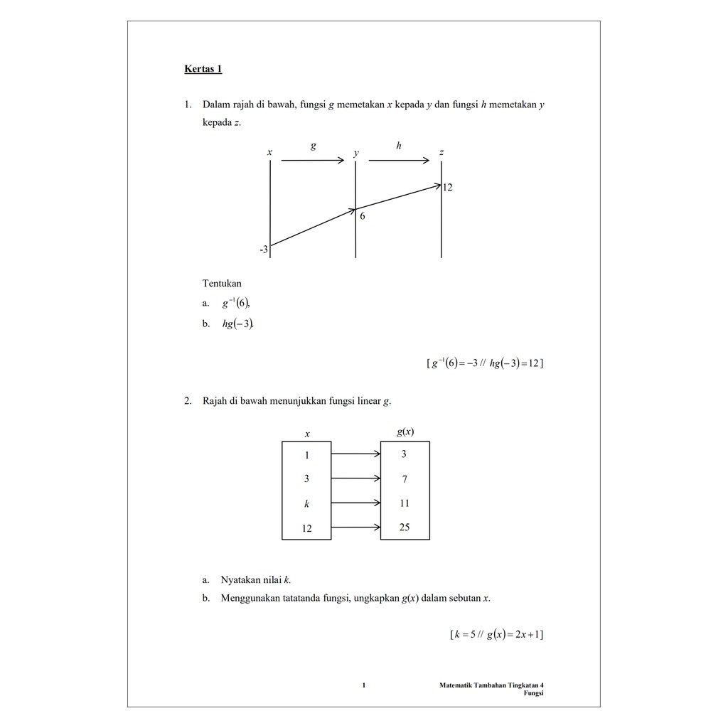 Modul Soalan Matematik Tambahan Tingkatan 4 KSSM  Shopee Malaysia