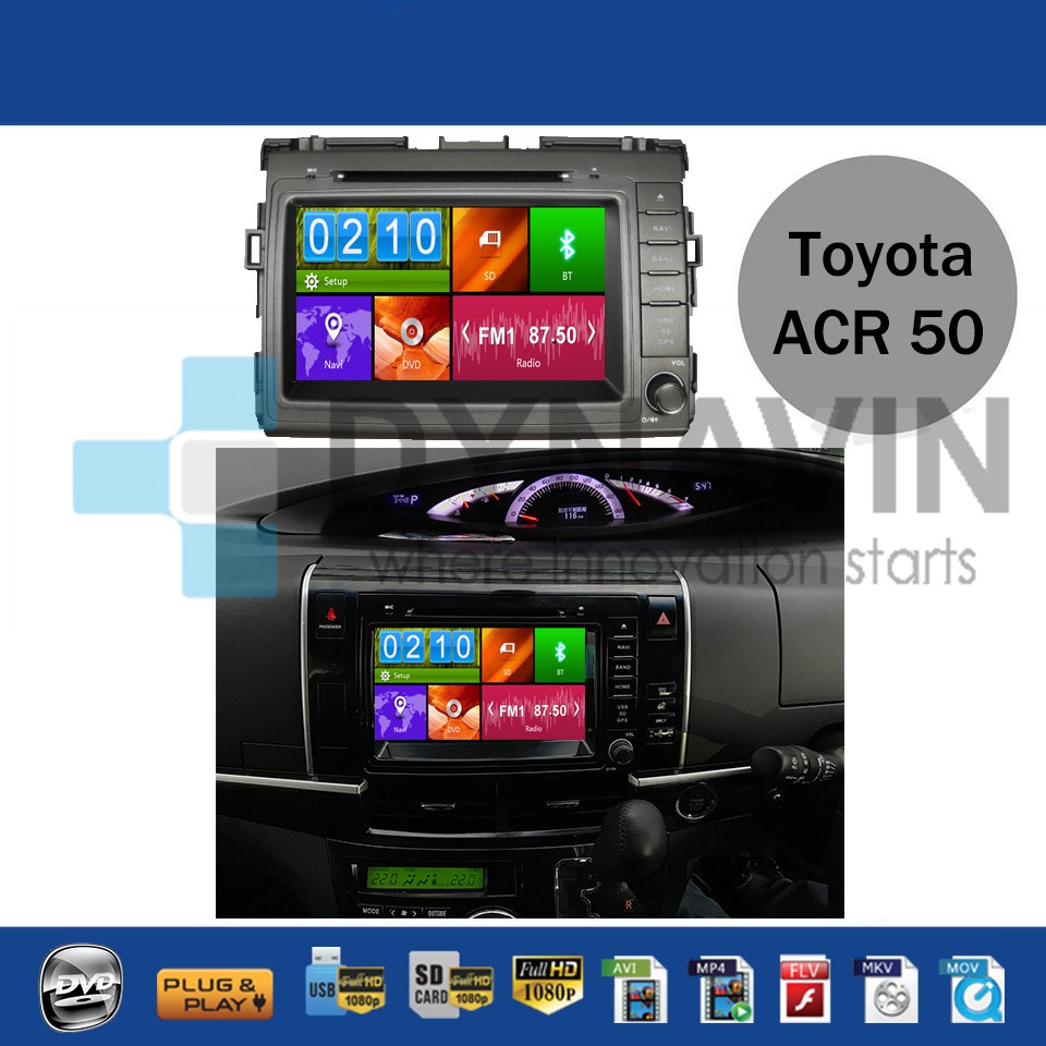 Toyota Estima ACR 50 Car dvd player