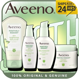 Aveeno Positively Radiant Daily Facial Moisturizer | Daily Facial Scrub | Intensive Night Cream