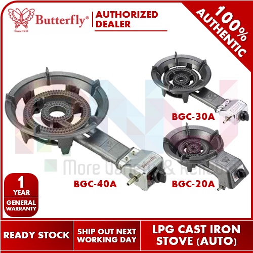 Butterfly LPG Cast Iron Gas Cooker / Stove Auto BGC-40A / BGC-30A / BGC ...