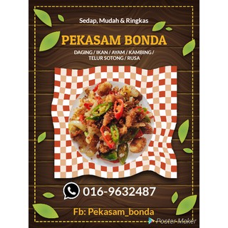 PEKASAM BONDA DAGING/IKAN/AYAM/TELUR SOTONG/KAMBING/RUSA 