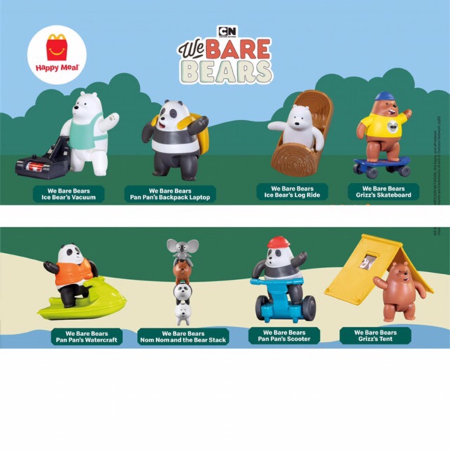 mcd we bare bear happy meal