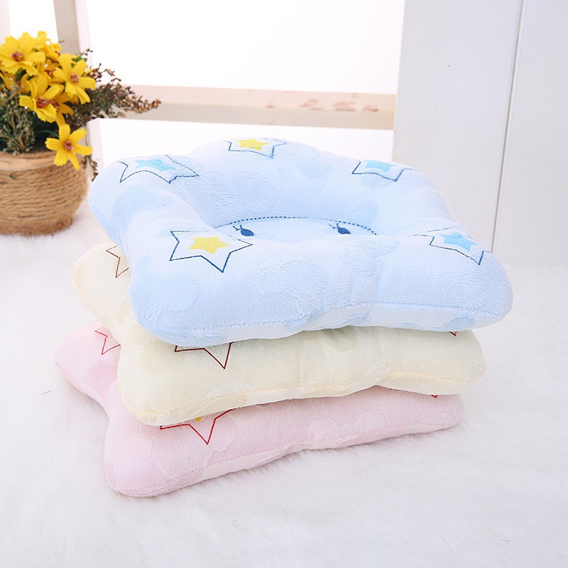 Newborn Pillow Baby Positioner Infant Prevent Flat Head Star Shape