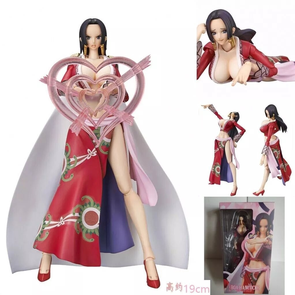 19cm Boa Hancock Action Figure One Piece Anime Figures Face Hands Replaceable With Pvc Box Shopee Malaysia