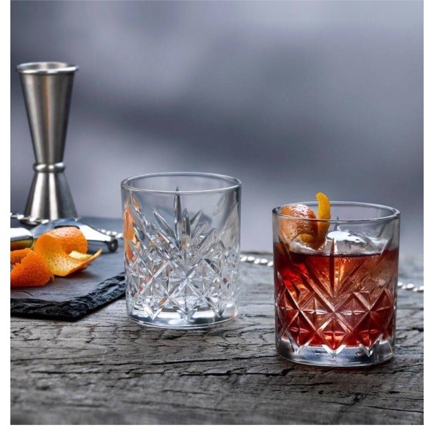345 ml Retro-Design Höhe 9 6 Stück 6 Stück Pasabahce 52790 Whisky Glas Tumbler Timeless im Kristall-Design Höhe 9,6 cm