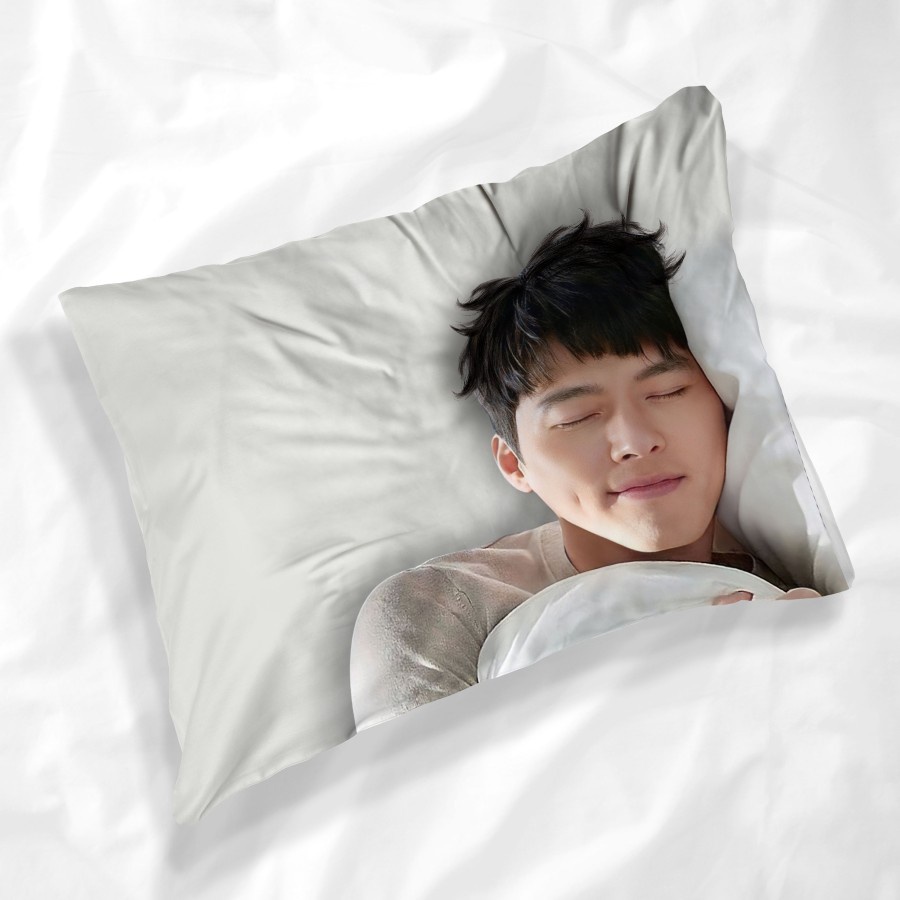 Sleeping Pillowcase Hyun Bin Hyunbin Antem Crash Landing On You Korea K-Drama Good Soft