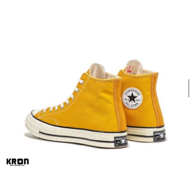 mustard yellow high top converse