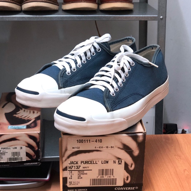 Vintage 90s converse Jack Purcell NAVY USA Size 9 | Shopee Malaysia