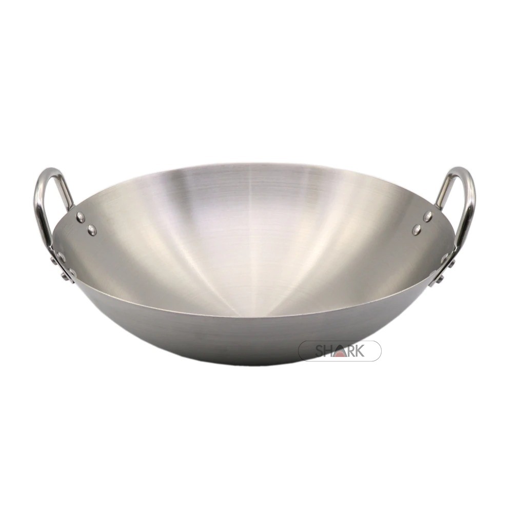 Stainless Steel Wok with Single or Double Ears High Quality / Kuali