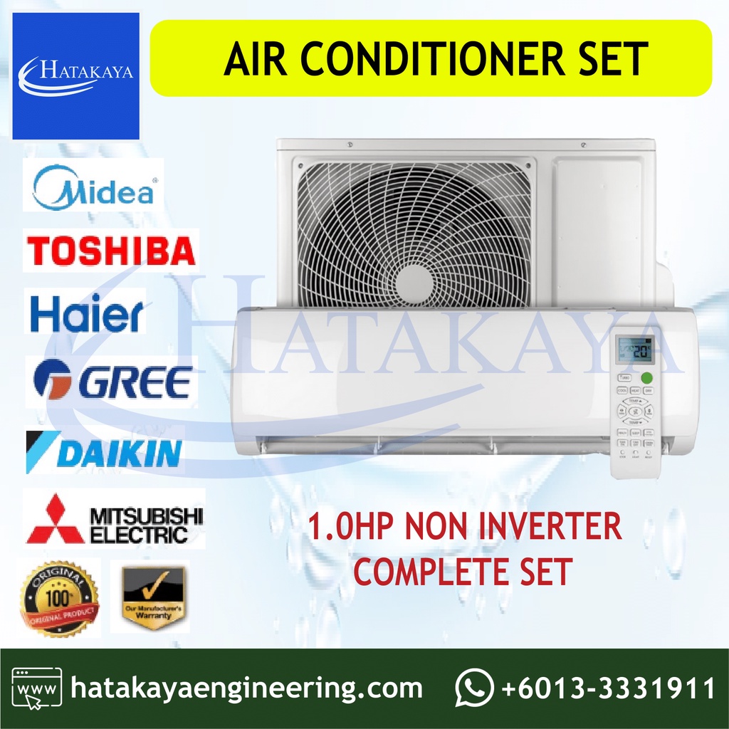 Htky 1hp Midea Hisense Haier Gree Daikin Aircond Non Inverter 10hp Air Conditioner 7349