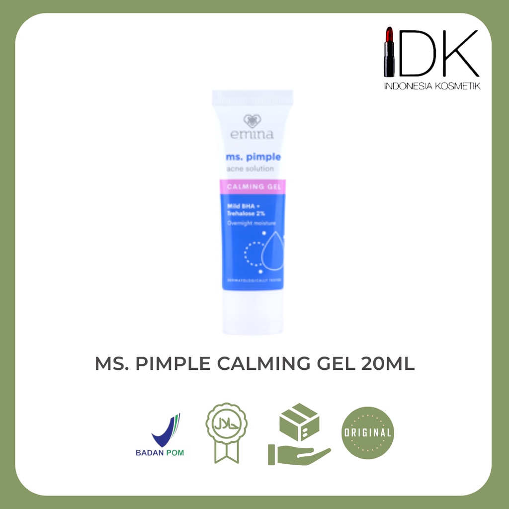 Emina Ms. Pimple Acne Solution Calming Gel 20ml | Shopee Malaysia