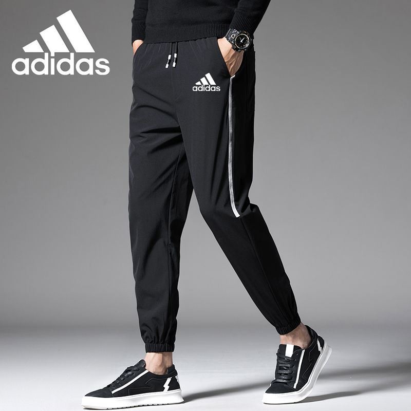 adidas mens joggers black