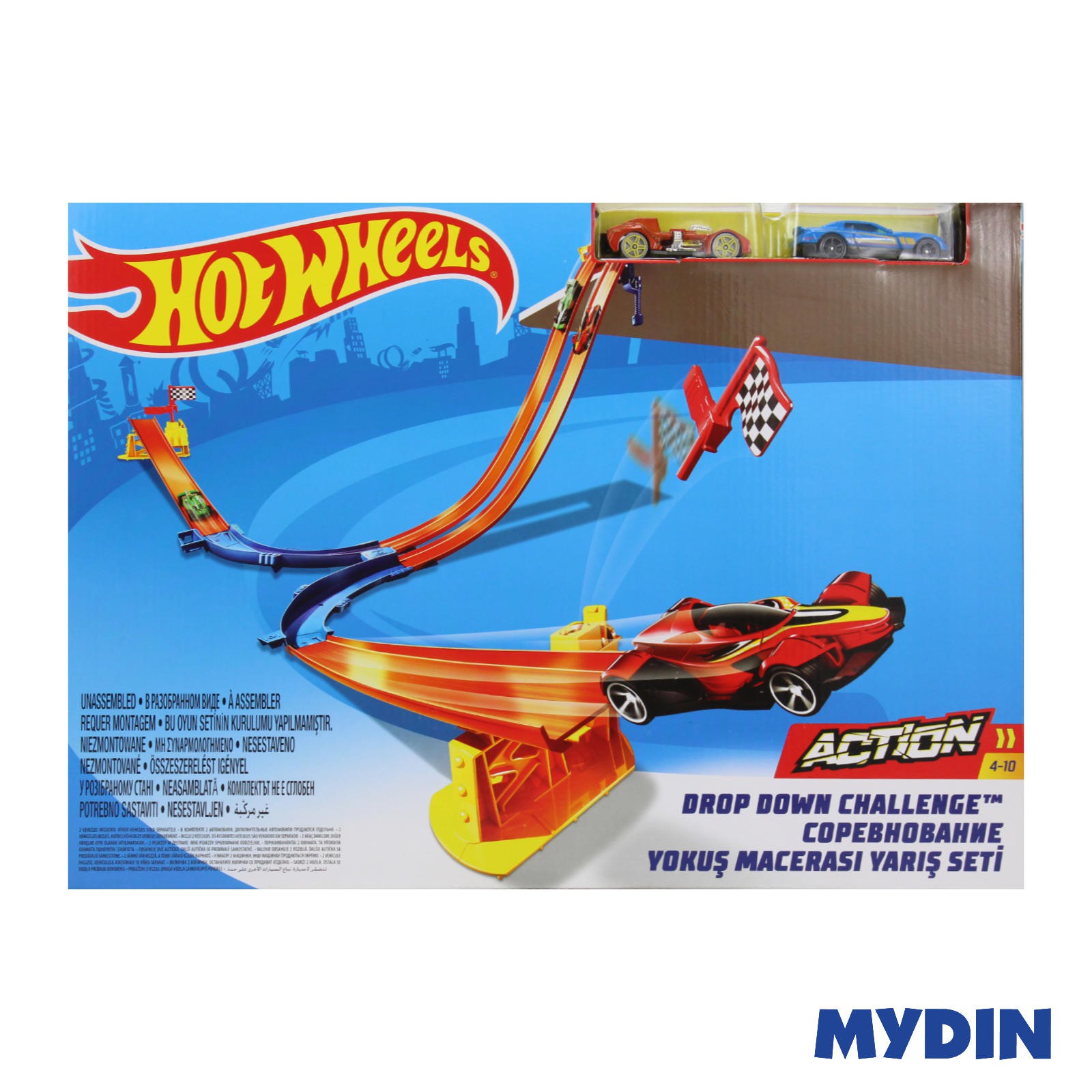 hot wheels drop down challenge set