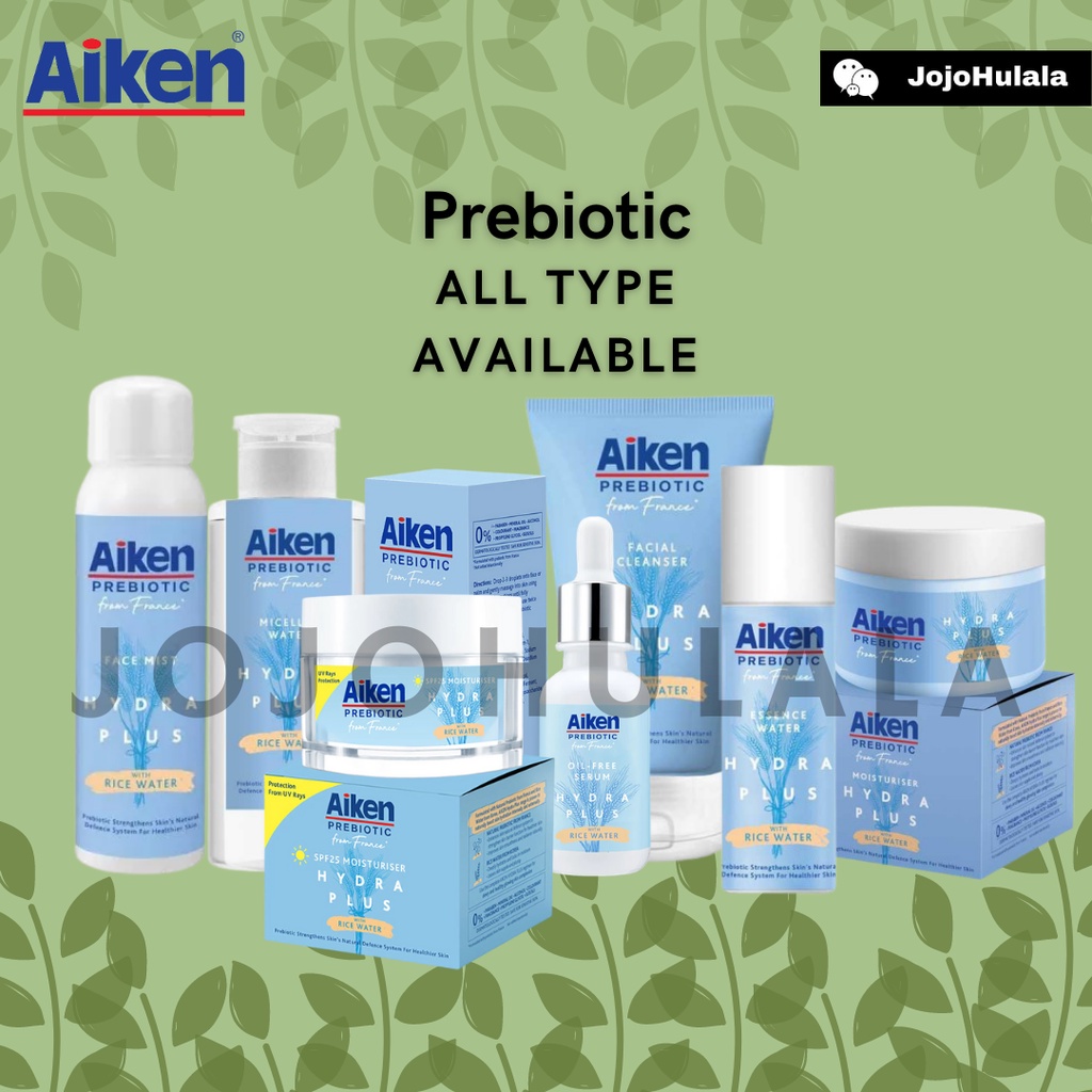 Aiken Prebiotic Series Cleanser Moisturizer Micellar Water Face Mist