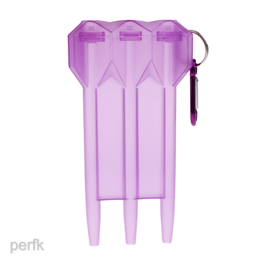 2PCS Portable Nylon Plastic Dart Box Transparent Case with Lock Buckle