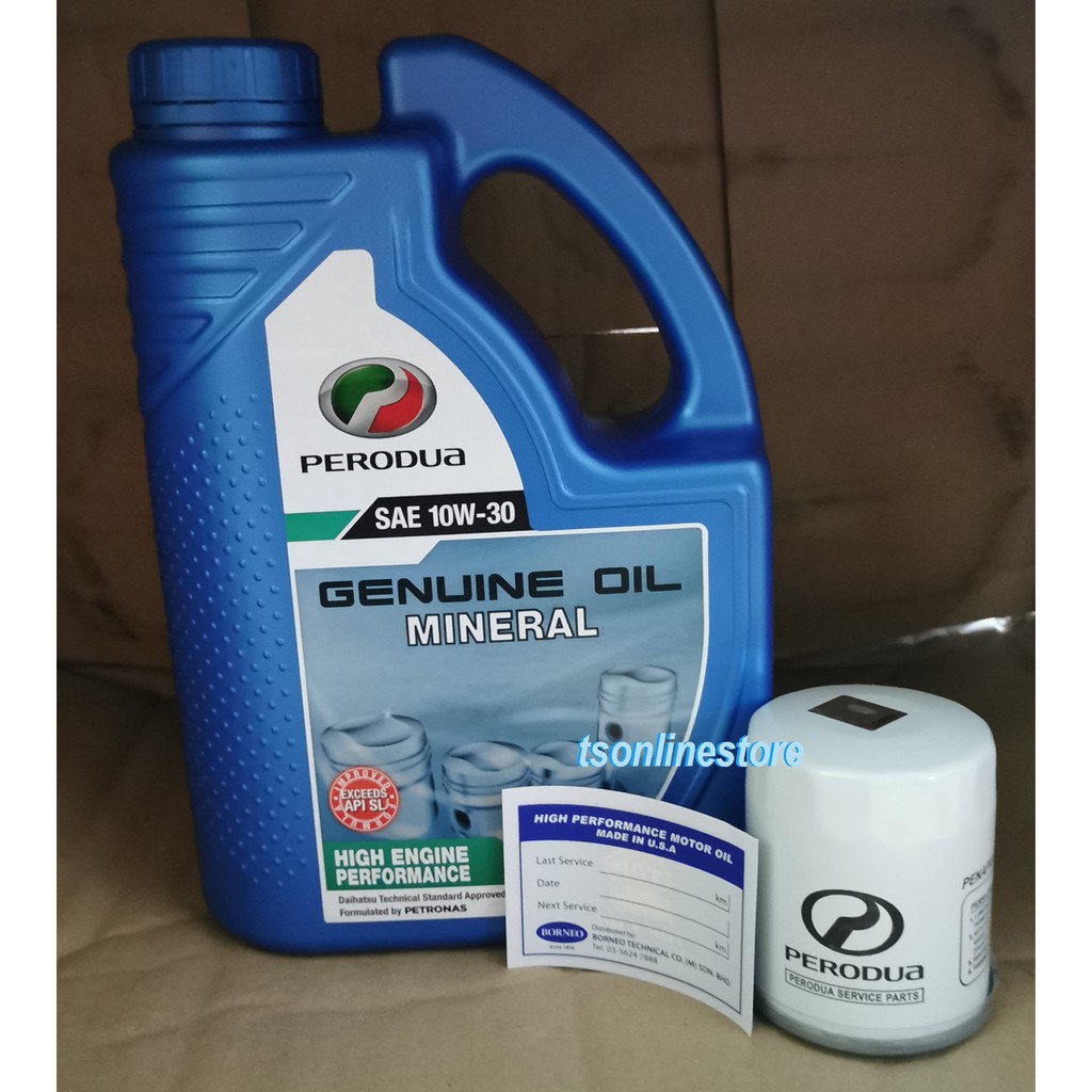 Original Perodua Mineral Engine Oil 10W30 Kancil Viva 