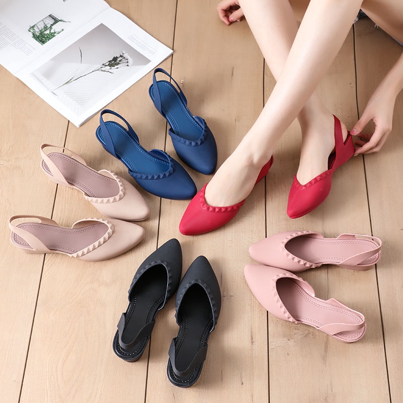 flat shoes jelly
