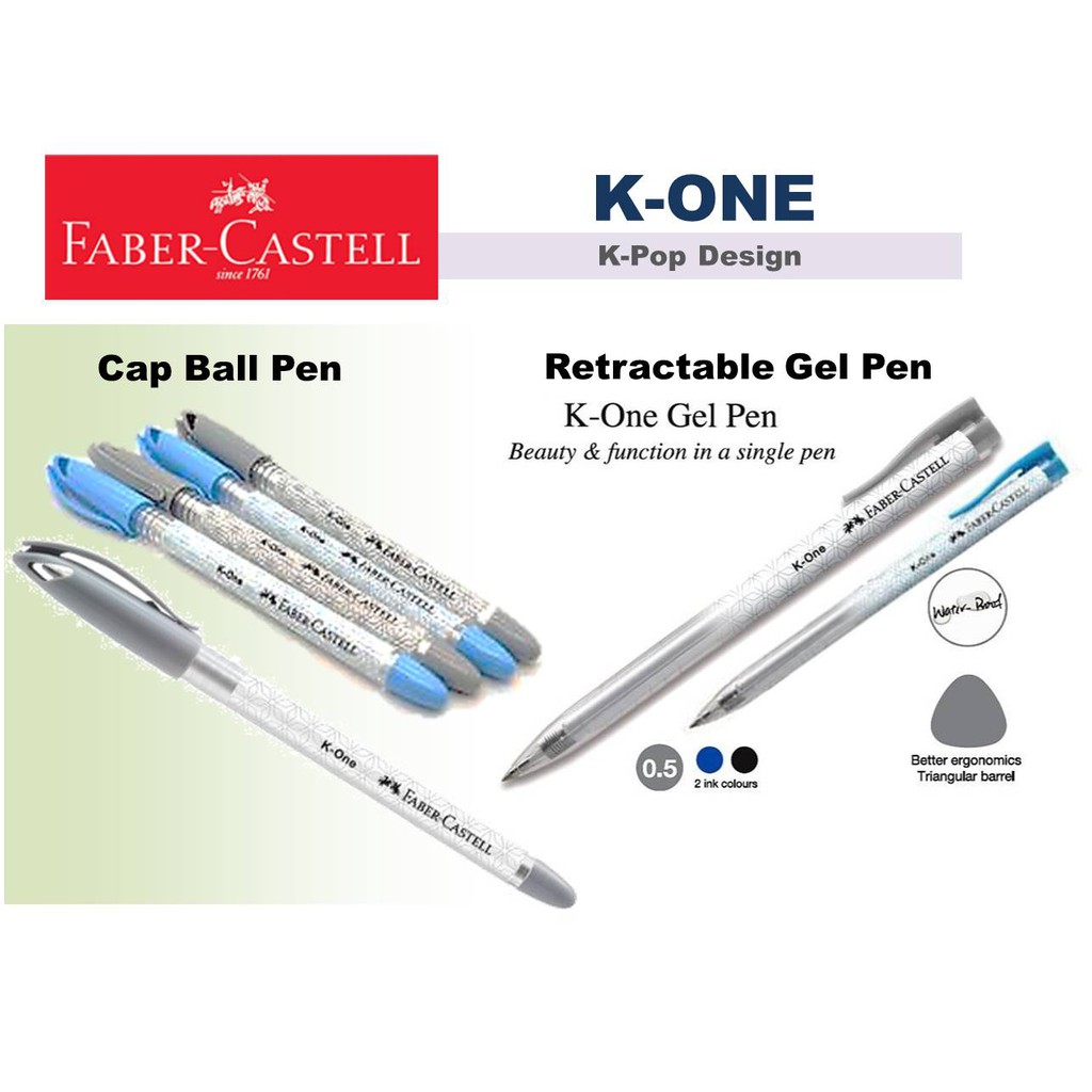 Faber Castell KOne Kone Gel Pen Ball Pen 0.5mm Shopee Malaysia