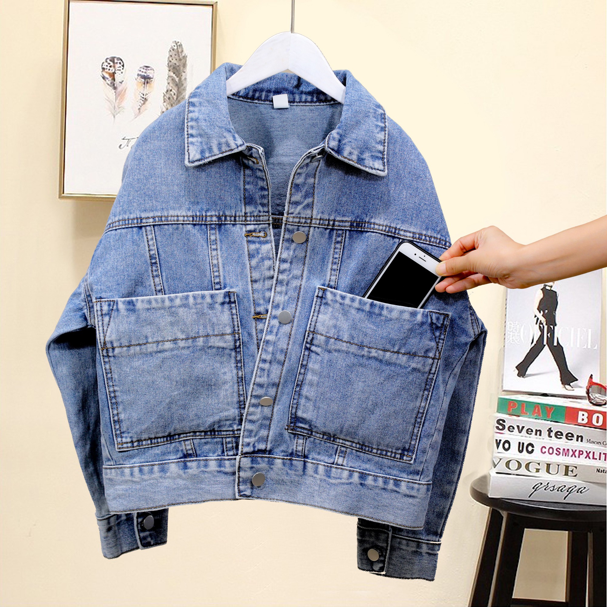 denim jacket shopee