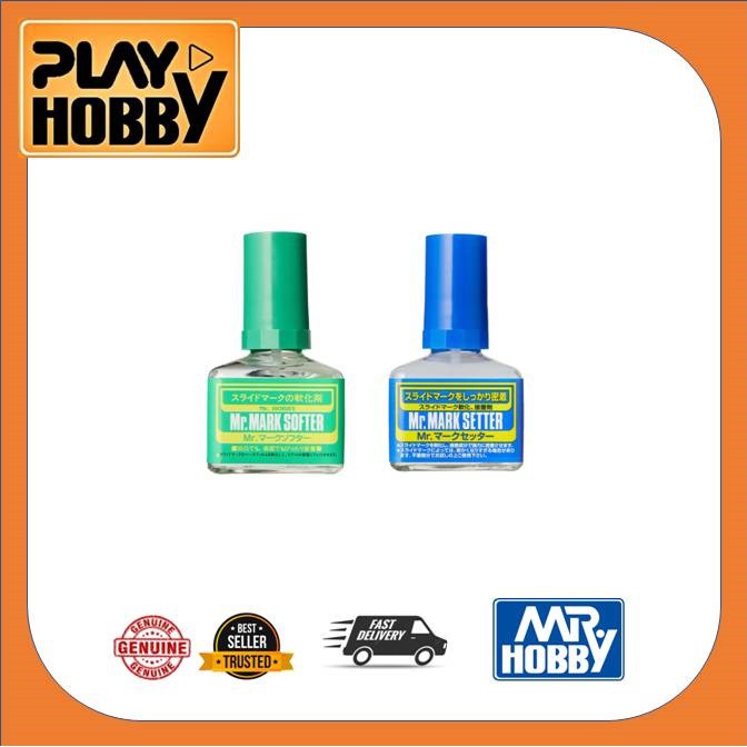 Mr Hobby MS231 MS232 - Mr Mark Softer - Mark Setter - 40ml - Decal -  Waterslide Decal - Gundam - GSI Creos | Shopee Malaysia