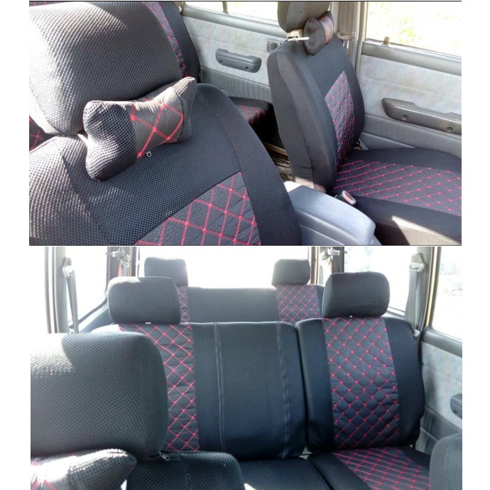 Car Seat Cover Sarung Kusyen Kereta Full Set Front Back Customize Make Affordable Price Shopee Malaysia