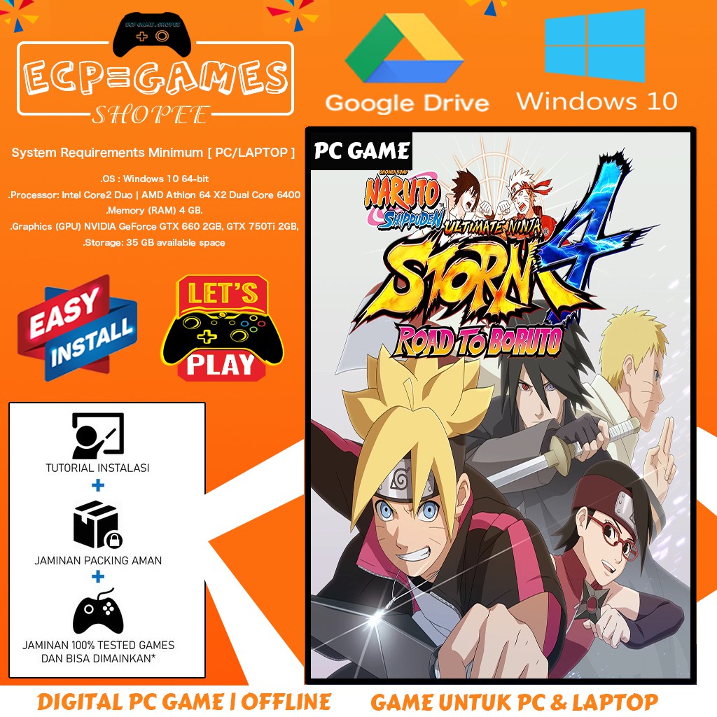 Naruto Shippuden Ultimate Ninja Storm 4 Road To Boruto Latest Dlc Pc Digital Download Offline Google Drive Shopee Malaysia