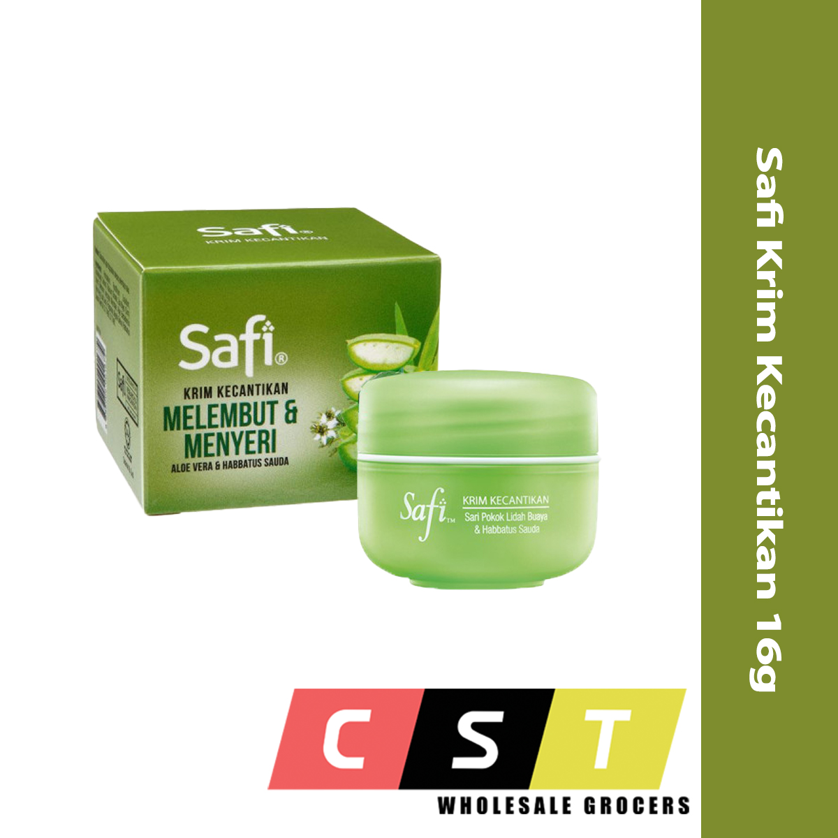 Safi Krim Kecantikan Aloe Vera Habbatus Sauda 16g Shopee Malaysia