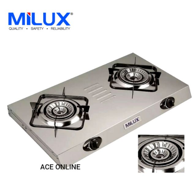 Milux New Super Slim Table Top Gas Stove Stainless Steel Body MSS2800