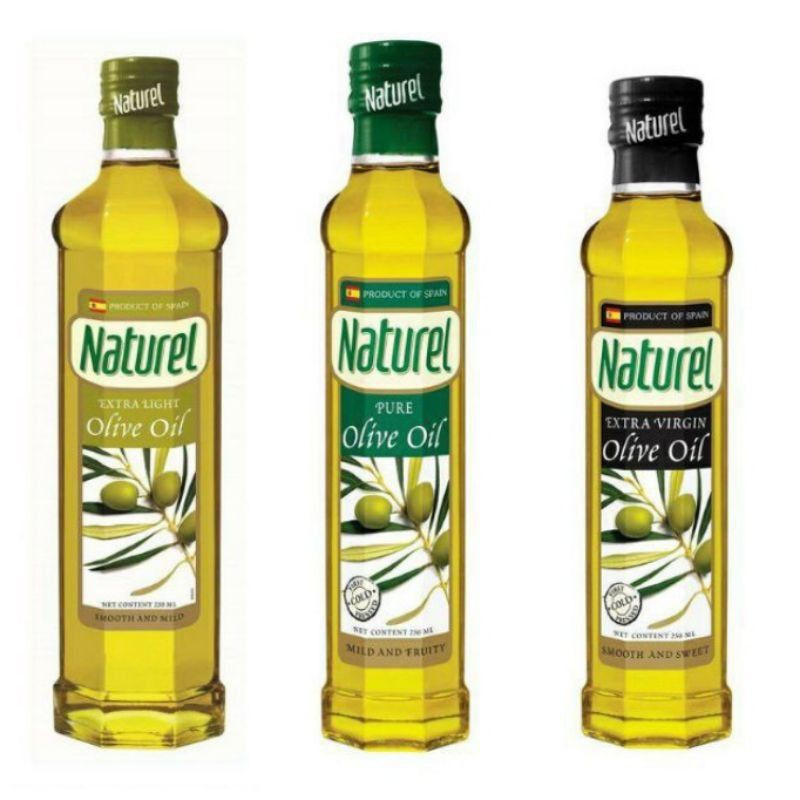 Naturel Olive Oil 250ml (Extra Virgin / Extra Light / Pure) Shopee