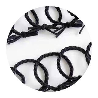 Cute Spliced Dough-Twist Style Plaits Hair Band Korean Style High Elastic Exquisite Hair Tie Rough Rubber Band Hand-Woven Knotted Head Rope