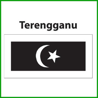 Terengganu Flag 2x4ft Bendera Terengganu 2x4ft Polyester Shopee Malaysia