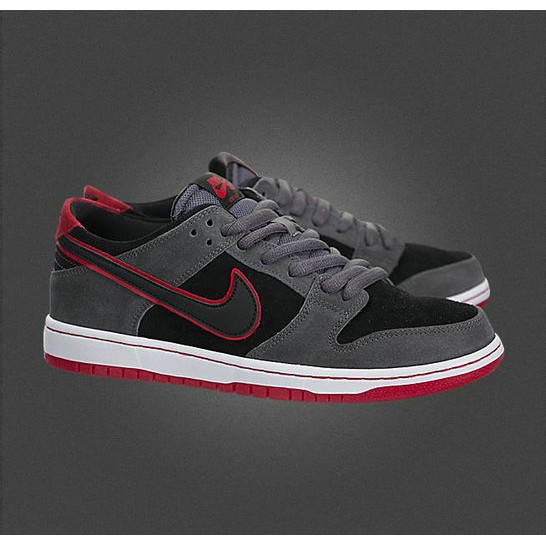 nike sb dunk low red and black