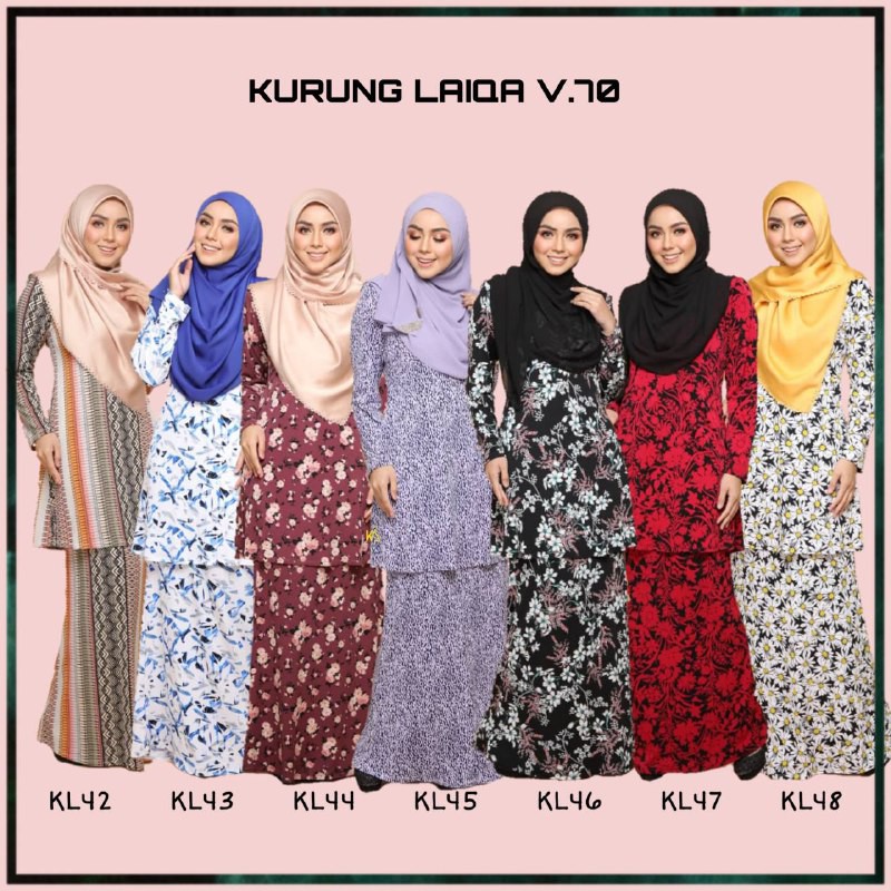 KL20 LAIQA BAJU  KURUNG  MODEN  IRONLESS BAJU  MENYUSU KURUNG  