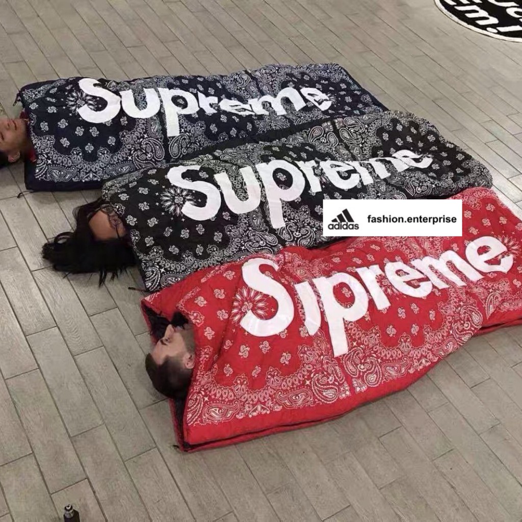 Fash Supreme X The North Face Fw14 Bandana Dolomite Sleeping Bag Shopee Malaysia