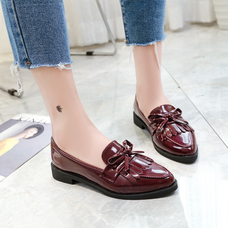 women's patent leather flats