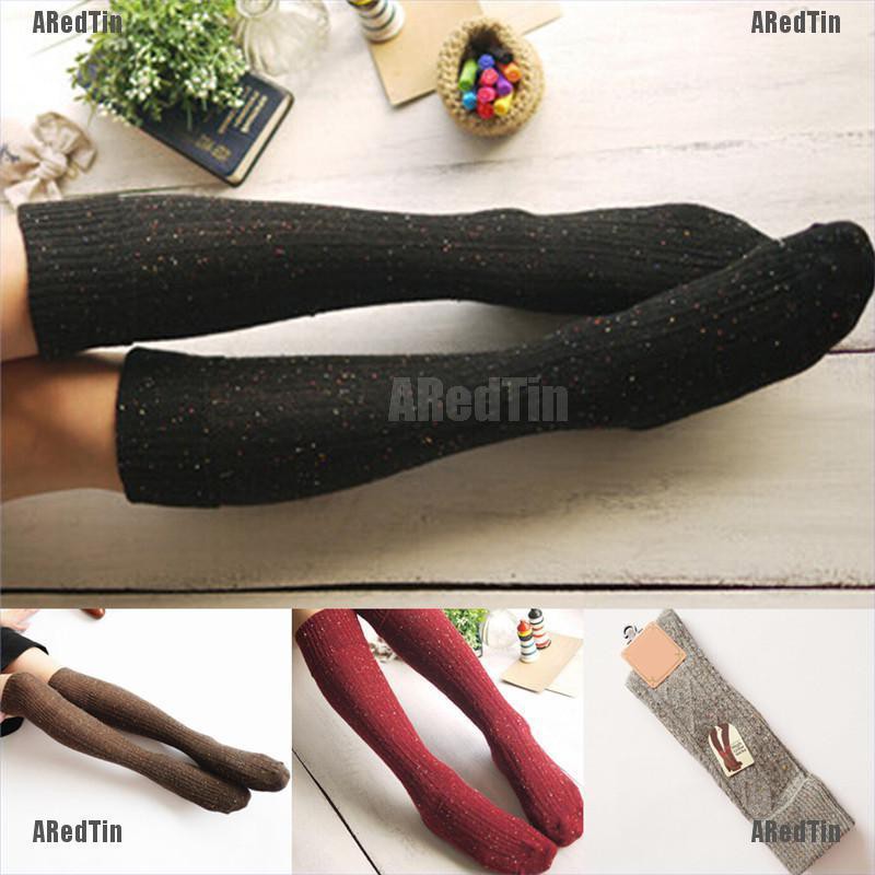 women's wool blend knee high socks