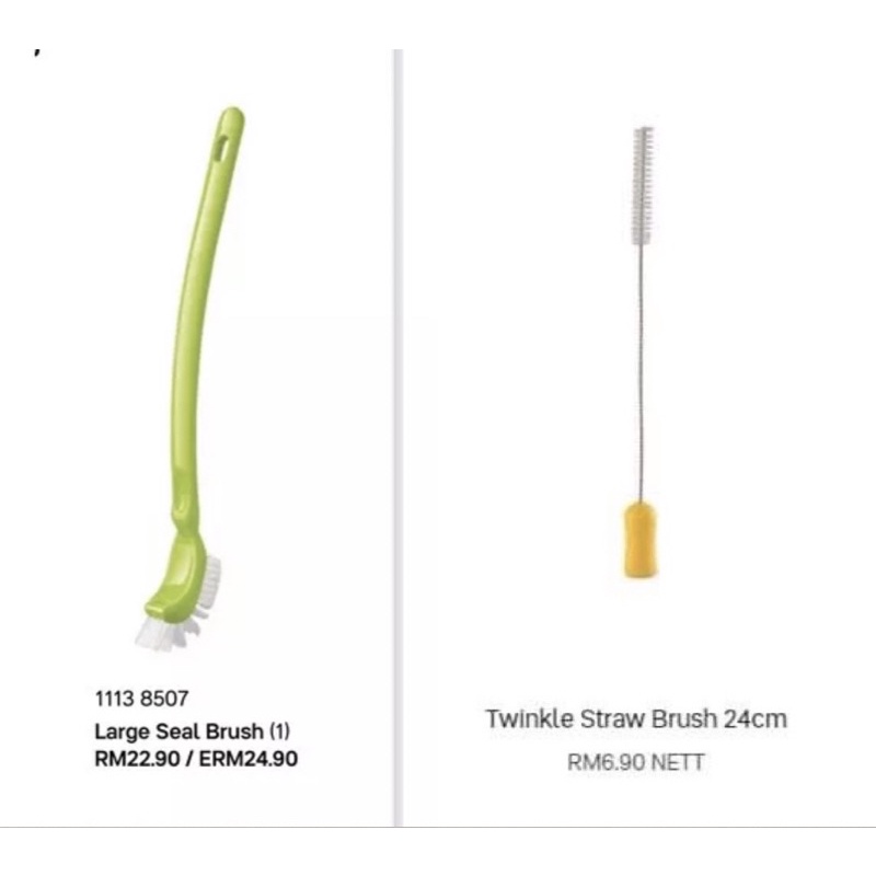 tupperware straw brush / large seal brush water bottle Shopee Malaysia