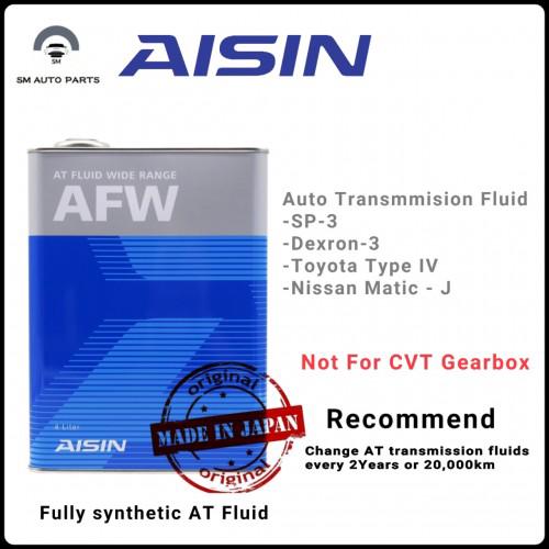 Aisin ATF Fluid Wide Range AFW - 4Liter Gear Oil / Transmission Fluid ...