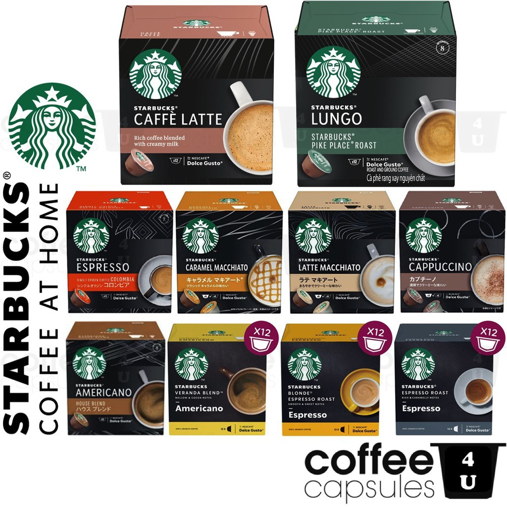 [CC4U] Starbucks by Nescafe Dolce Gusto (12 capsule) - Variety